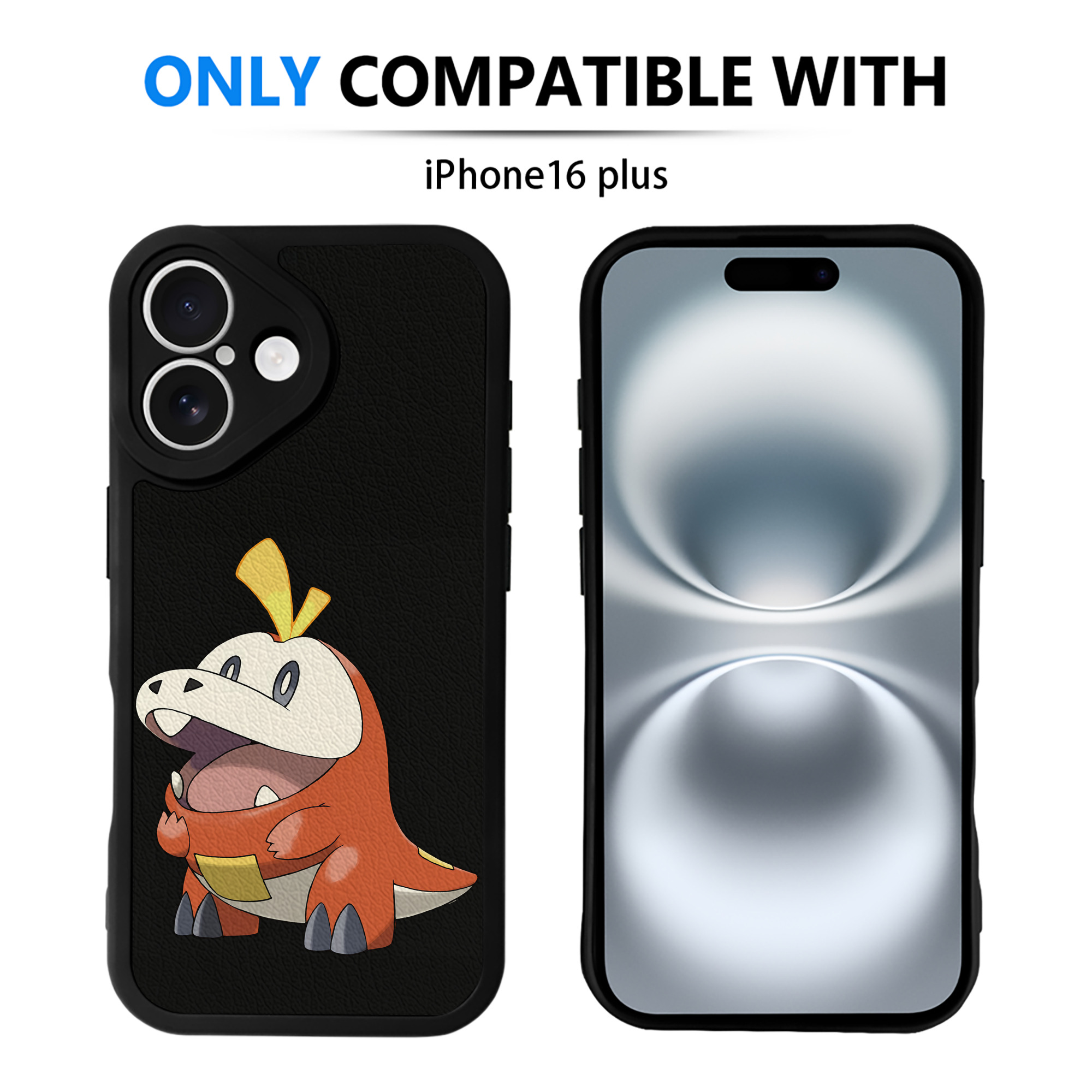 （画像用） ポケットモンスター Pokémon 【iPhone 16シリーズ対応】シリコンスマホケース（レザー調） 材質：シリコン